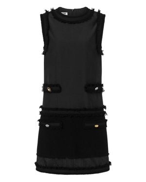 Moschino Stretch Boucle Dress - Black