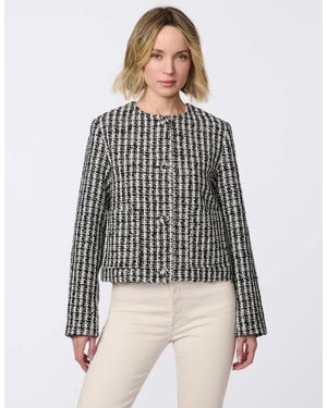 Bernardo Mademoiselle Tweed Cropped Jacket - Multicolor