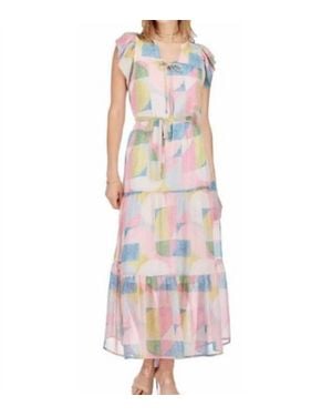 J joy Tier Maxi Dress - Multicolor