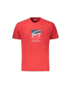 Tommy Hilfiger Cotton T-Shirt - Red