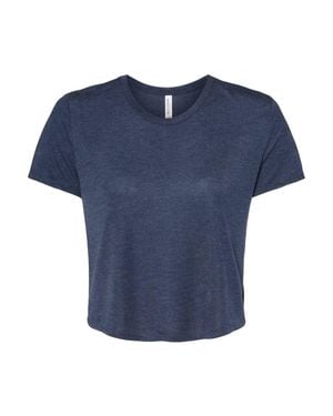 Bella Canvas Flowy Crop Tee - Blue