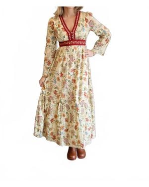 Bila77 Moonbeam Long Sleeve Maxi Dress - White