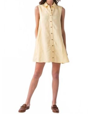 Elan Collared Button Up Dress - Natural