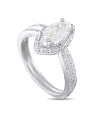 LB Exclusive 14K 1.33Ct Diamond Halo Ring Mf02-082026 - White