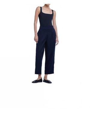 Dāl the Label Mid-Rise Tapered Pants - Blue