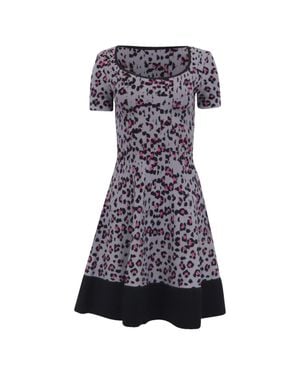 Missoni M Leopard-Print Mini Dress - Blue