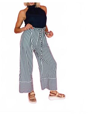 Klesis Lynn Striped Jumpsuit - Blue