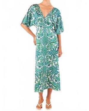 MISA Los Angles Zania Midi Dress - Green