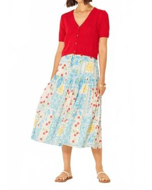 Bila77 Glassell Midi Skirt - Red