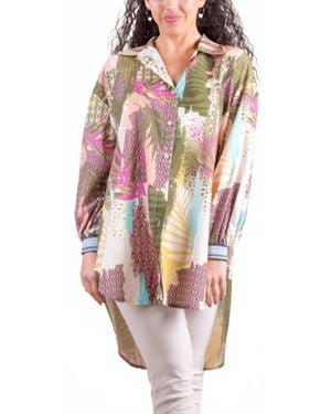Gigi Moda Serra Long Sleeve Button Down Shirt - Green