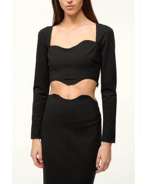 STAUD Corde Top - Black