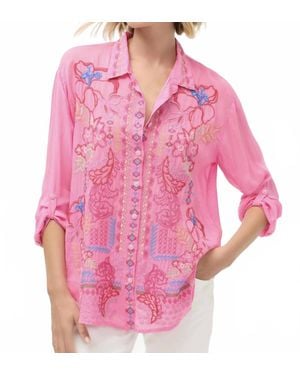 Johnny Was Luisa Shirt - Pink