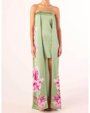 MISA Los Angles Rabiya Maxi Dress - Green