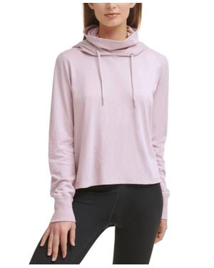 Calvin Klein Performance Face-Cover Hoodie - Pink