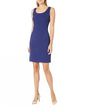 Tahari Sleeveless Mini Dress - Blue