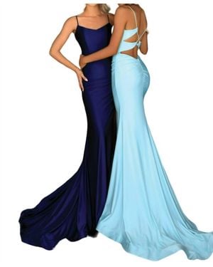 Clarisse Evening Maxi Gown - Blue