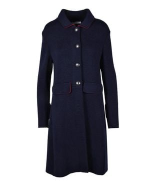Charlott Knit Coat - Blue