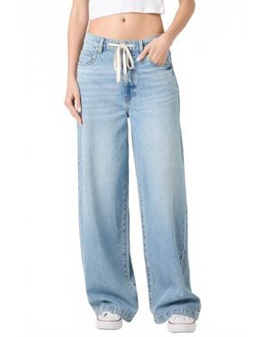 Blank NYC Low-Rise Wide Leg Jean - Blue