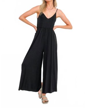 Project Social T Wide Leg Jumpsuit - Black