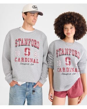 Aéropostale Stanford Cardinal Crew Sweatshirt - Gray