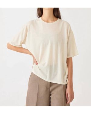 DEMYLEE Hazel Superfine Cashmere Top - Natural
