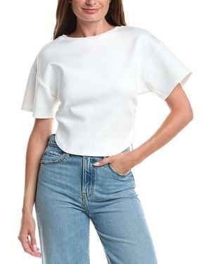 Line & Dot Gale Top - White