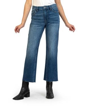 Kut From The Kloth Kelsey High Rise Fab Ab Ankle Flare Leg Jeans - Blue
