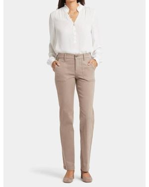 NYDJ Marilyn Straight Jeans - White