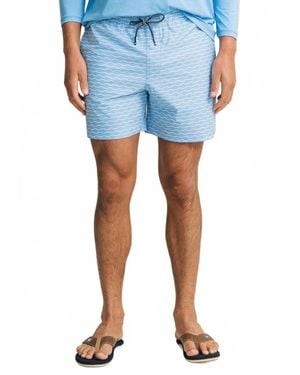 Southern Tide Ocean Echo Maritime Swim Trunk - Blue