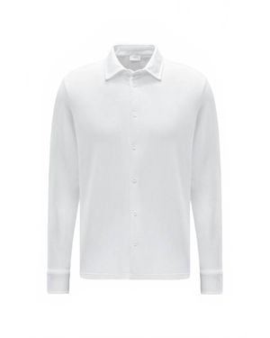 04651/ Pique Long Sleeve Shirt - White