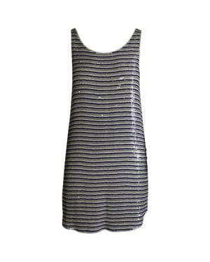 Theory Embellished Mini Dress - Gray