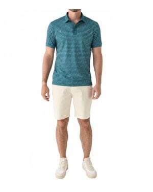Mizzen+Main Versa Short Sleeve Polo - Blue