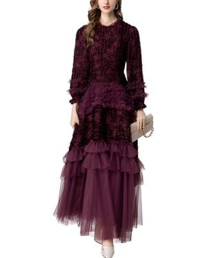 LIONELLO SALVI Maxi Dress - Purple