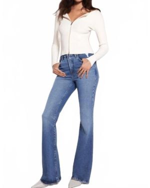 GOOD AMERICAN Good Legs Flare Jeans - Blue