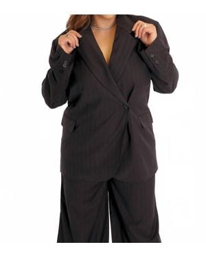 NORR Kandria Shaped Blazer - Black