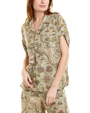 Burning Torch Paramount Silk Shirt - Multicolor