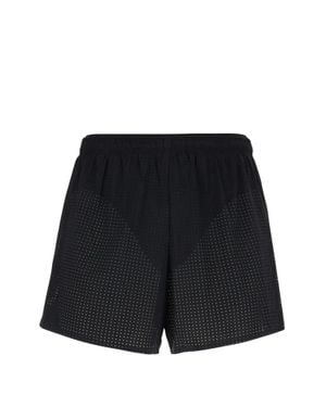 Satisfy Space-O 5 Perforated Running Shorts - Black