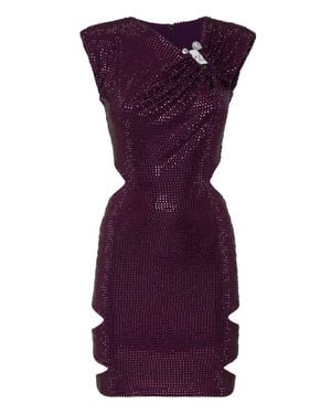 Philipp Plein Mini Dress - Purple