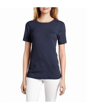Three Dots Short Sleeve Crew Neck T-Shirt - Blue