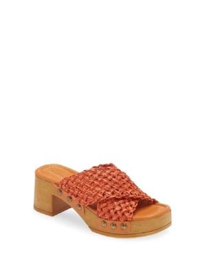 Chocolat Blu Dawn Slide Sandal - Orange