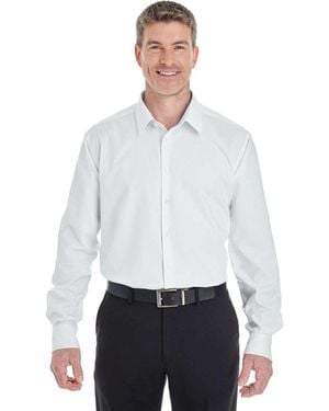 Devon & Jones Crown Collection Royal Dobby Dress Shirt - White