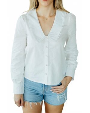 TCEC Neverland Collared Top - Blue