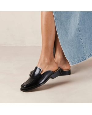 Alohas Alfred Leather Mules - Blue