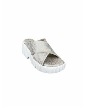 Softwaves Marini Platform Sandals - Metallic
