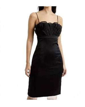 French Connection Bibi Mix Dress - Black