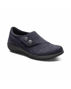Aetrex Karina Monk Strap Shoes - Blue