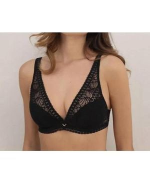 Antigel Boudoir de Filles Atelier Seduction Triangle Demi Cup Padded Bra - Black