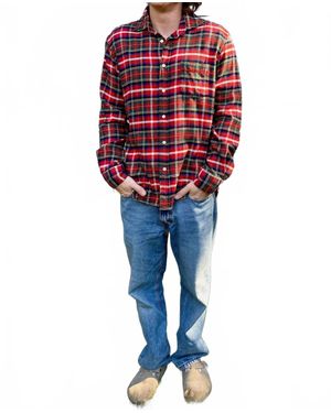 Hartford Paul Flannel Shirt - Red