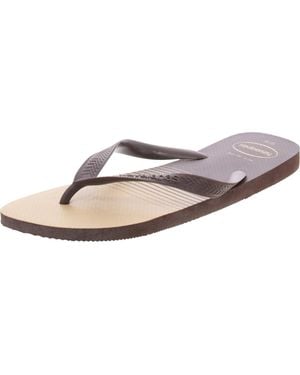 Havaianas Top Basic Striped Casual Flip-Flops - Pink
