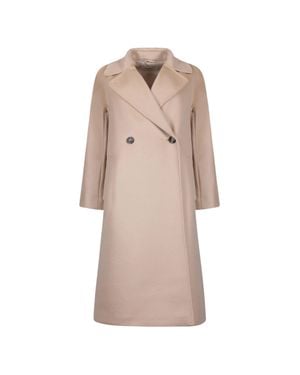Weekend Wkdresina Knee-Length Trench Coat - Natural